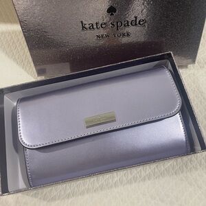 New Kate Spade Kenzie lilac Clutch Wristlet